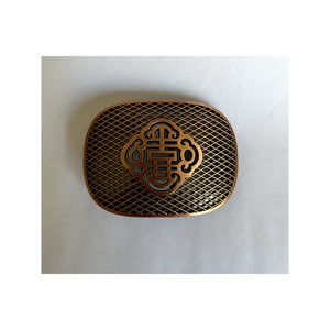 Oriental Design Oriental Architecture Bronze Belt Buckle